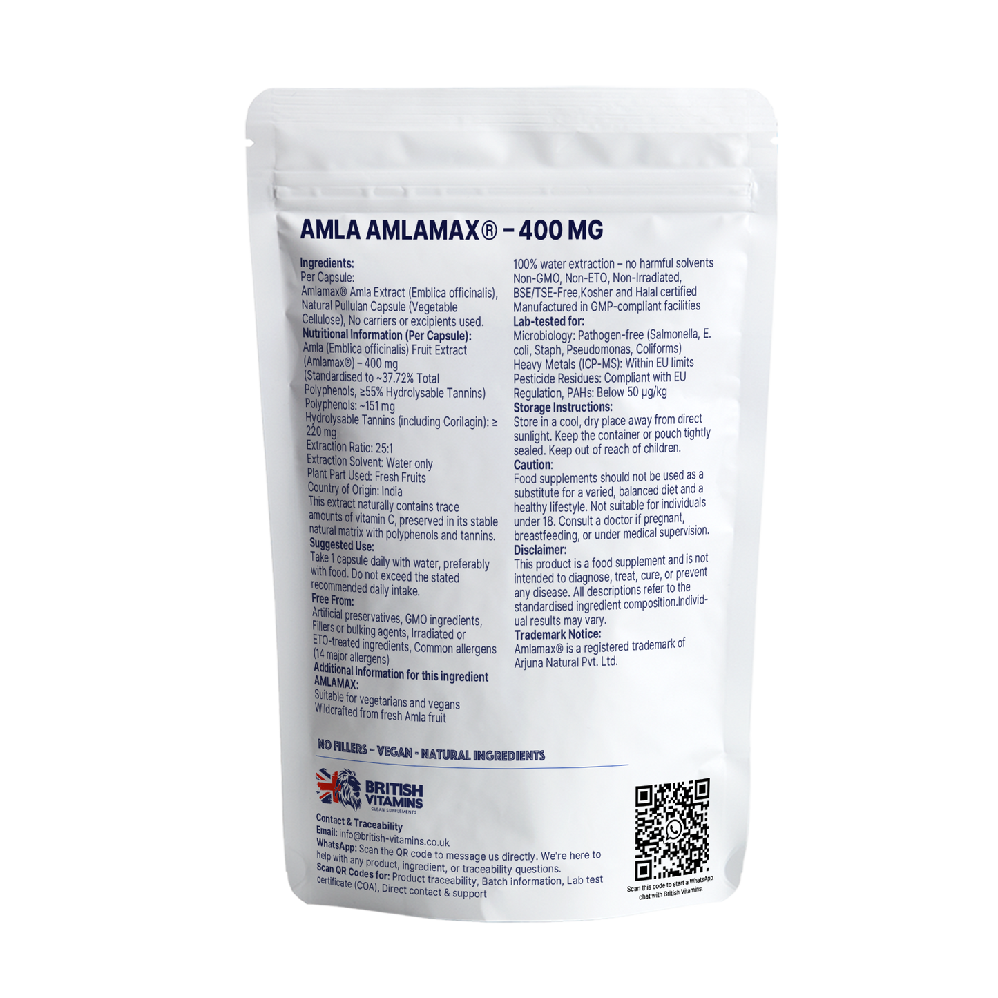 AMLA Amlamax® – 400 mg British Vitamins