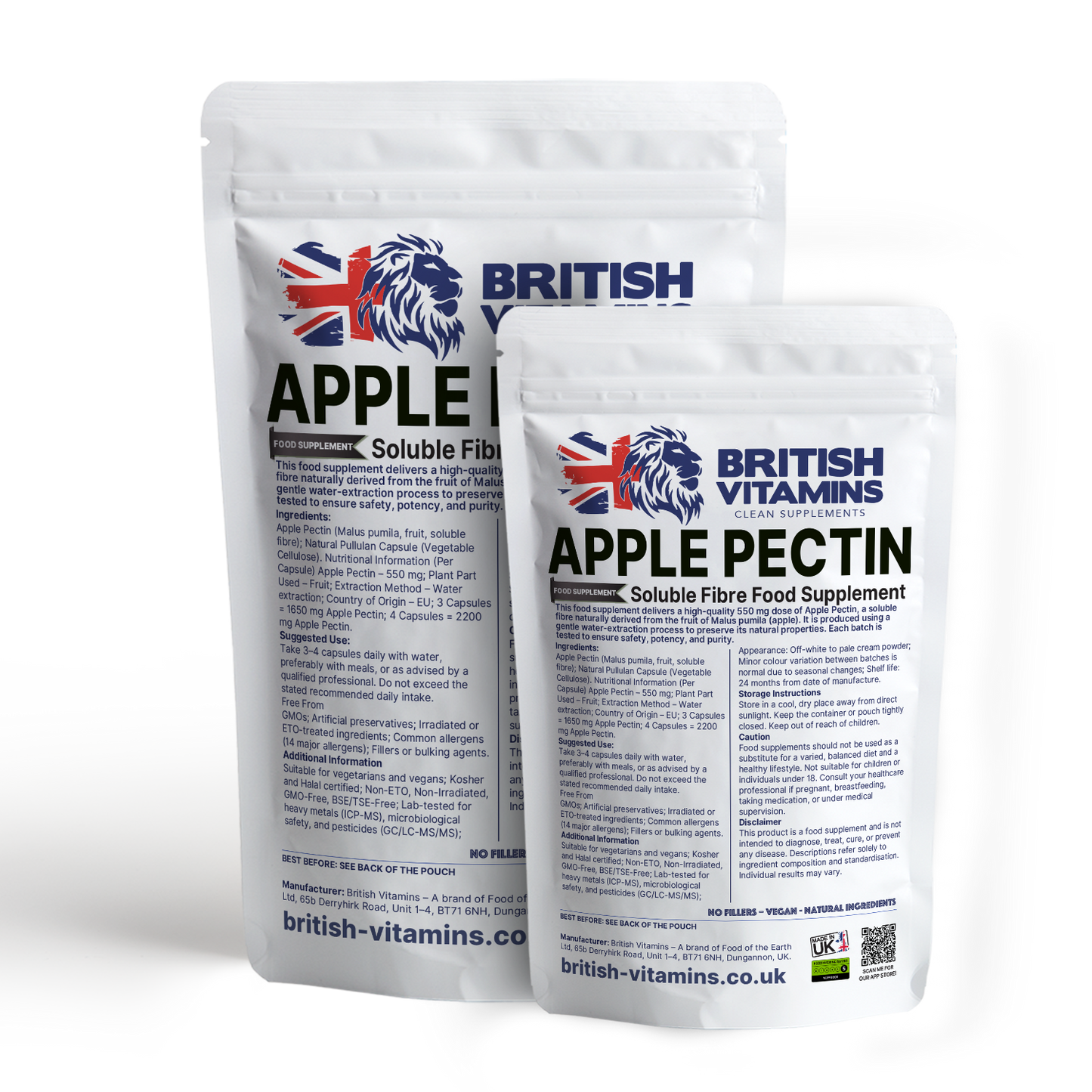 Apple Pectin+ British Vitamins
