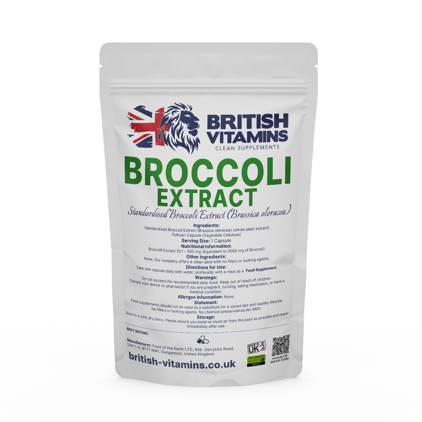 Broccoli Extract British Vitamins 5 capsules (sample)