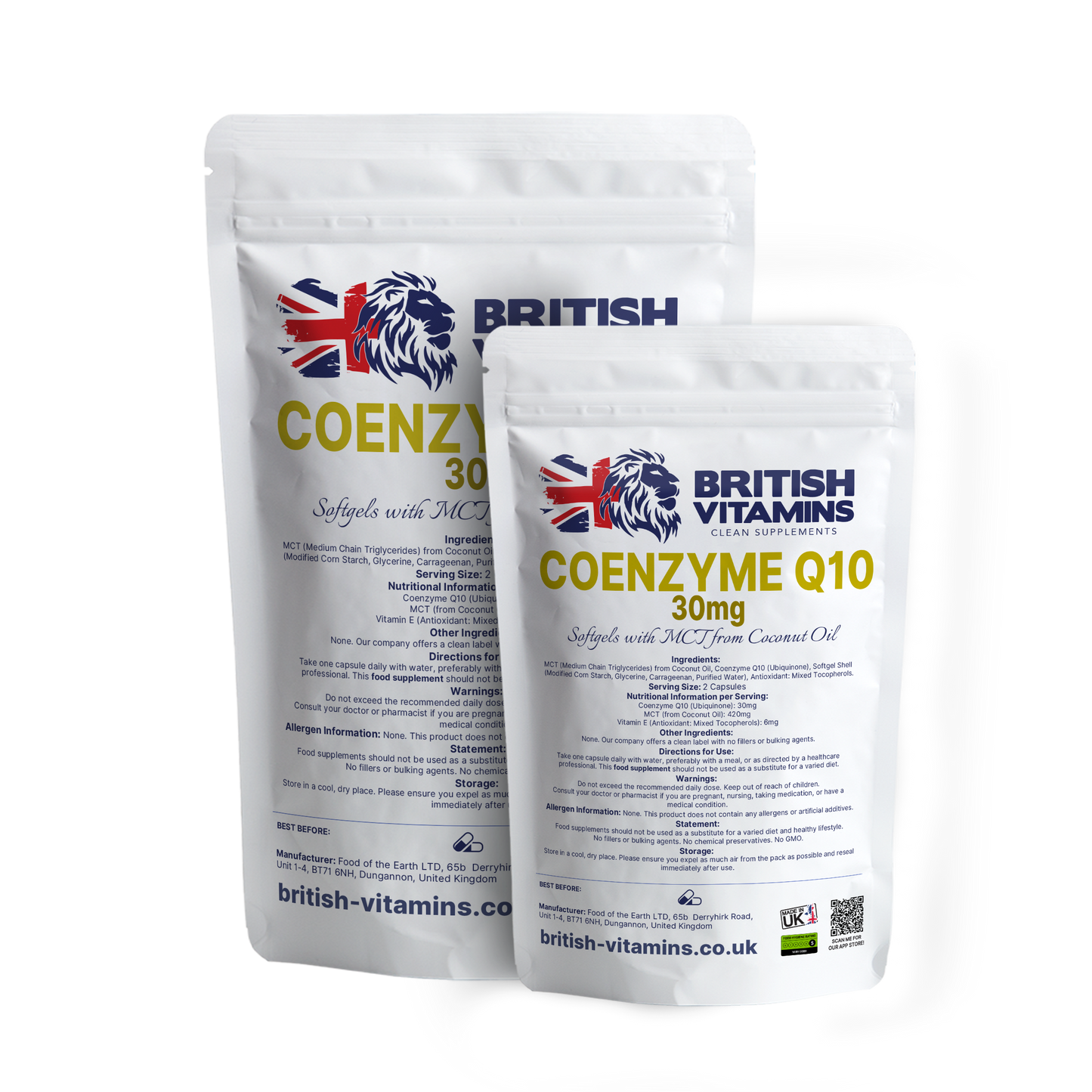 Co Enzyme Q10 Ubiquinone 30mg Health & Beauty:Vitamins & Lifestyle Supplements:Vitamins & Minerals British Vitamins