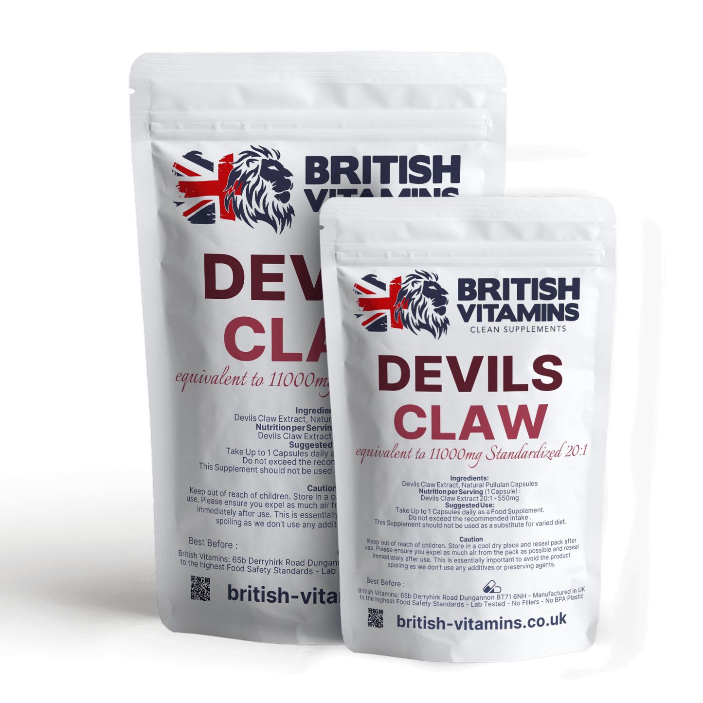 Devils Claw Extract 20:1 11000mg Extract Health & Beauty:Vitamins & Lifestyle Supplements:Vitamins & Minerals British Vitamins 5 Capsules ( Sample )