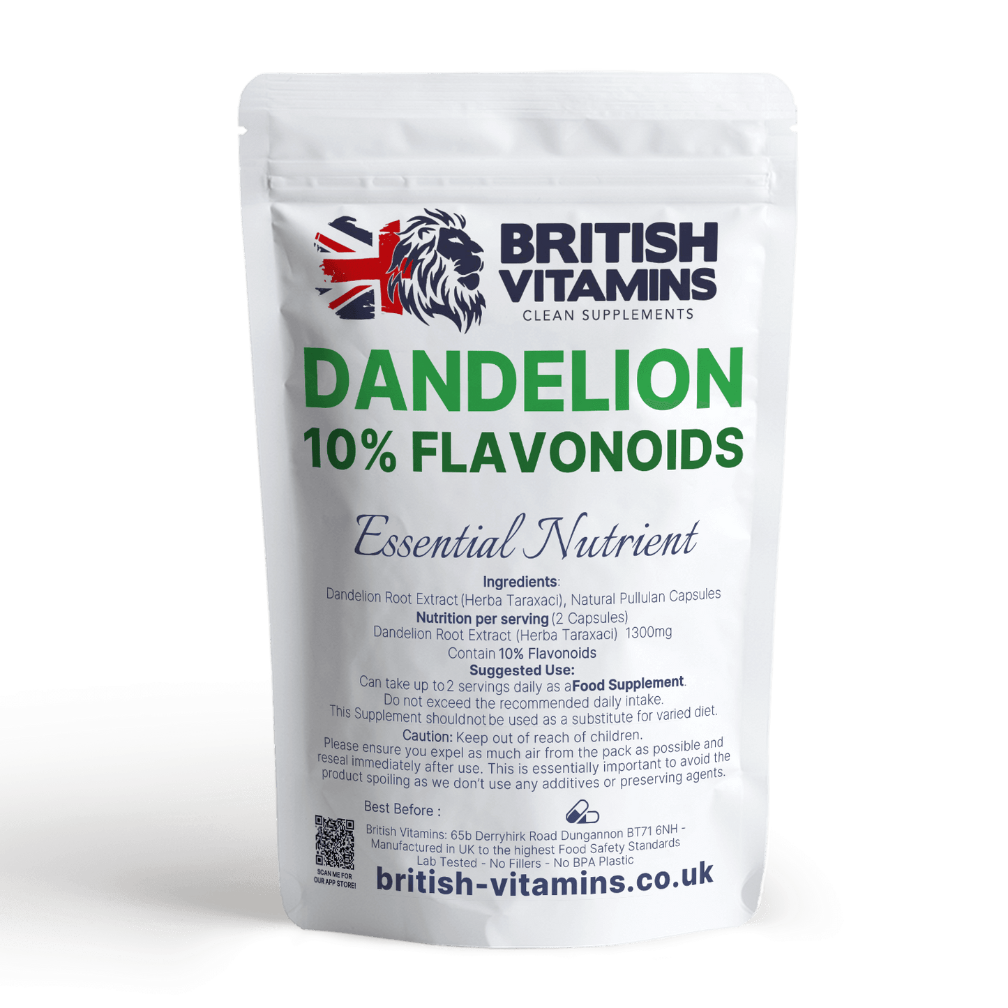 Dandelion Root Extract 650mg Health & Beauty:Vitamins & Lifestyle Supplements:Vitamins & Minerals British Vitamins 5 Capsules ( Sample )