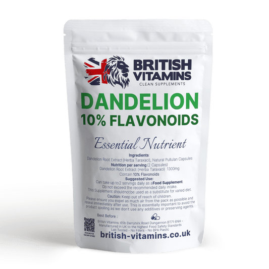 Dandelion Root Extract 650mg Health & Beauty:Vitamins & Lifestyle Supplements:Vitamins & Minerals British Vitamins 5 Capsules ( Sample )  