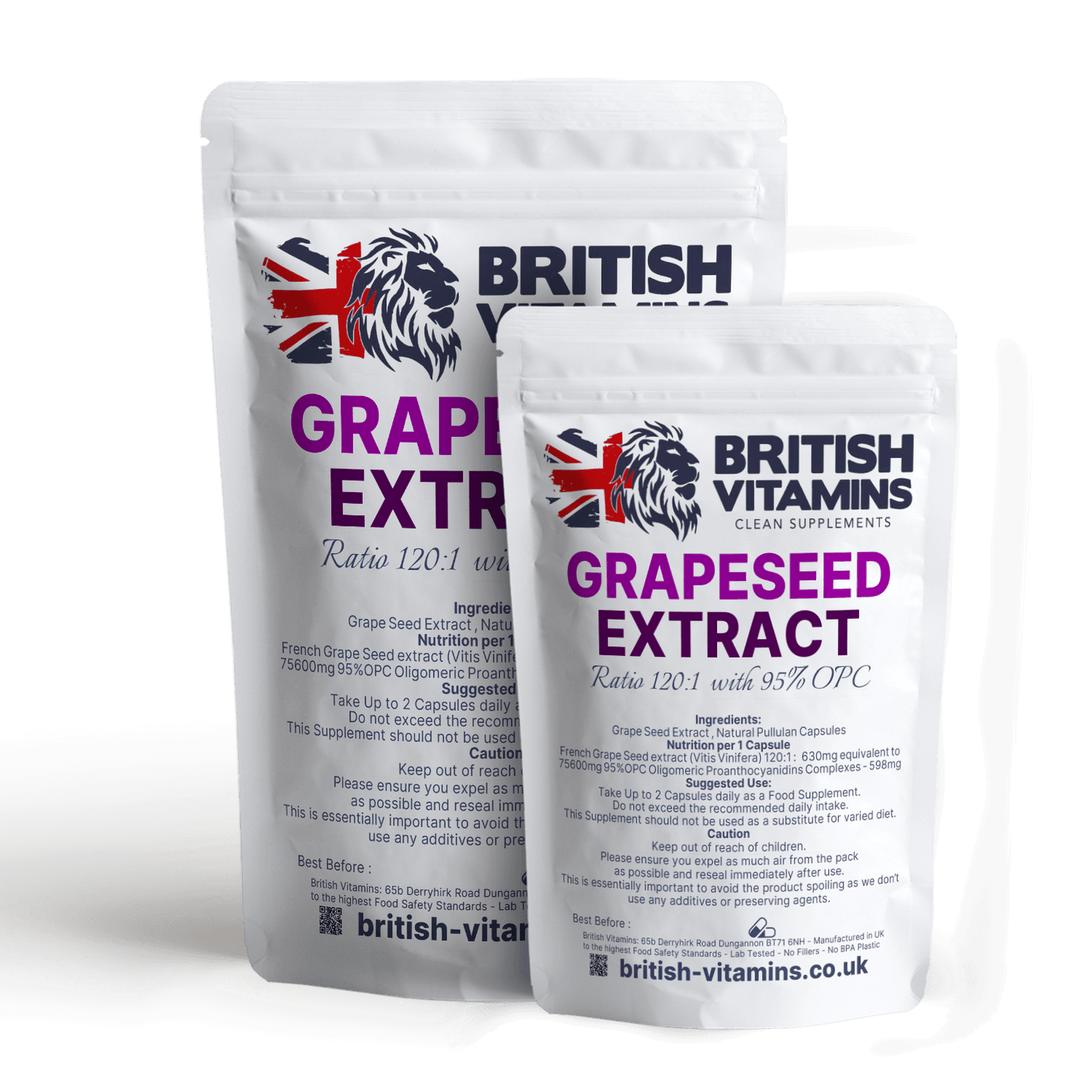 Grape Seed Capsules No Fillers Health & Beauty:Vitamins & Lifestyle Supplements:Vitamins & Minerals British Vitamins 5 Capsules ( Sample )