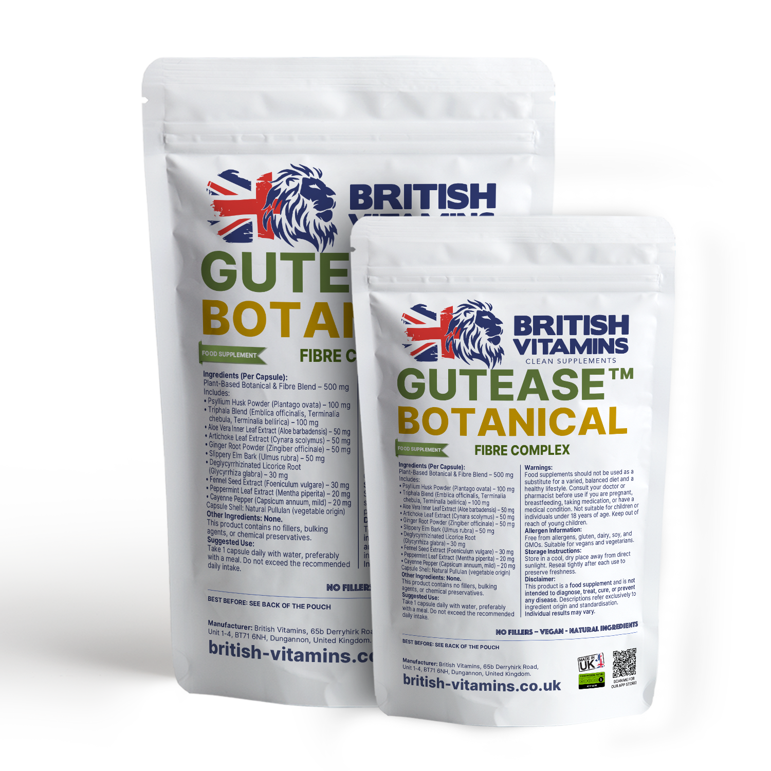 GutEase™ – Plant-Based Fibre Botanical Complex Health & Beauty:Vitamins & Lifestyle Supplements:Vitamins & Minerals British Vitamins