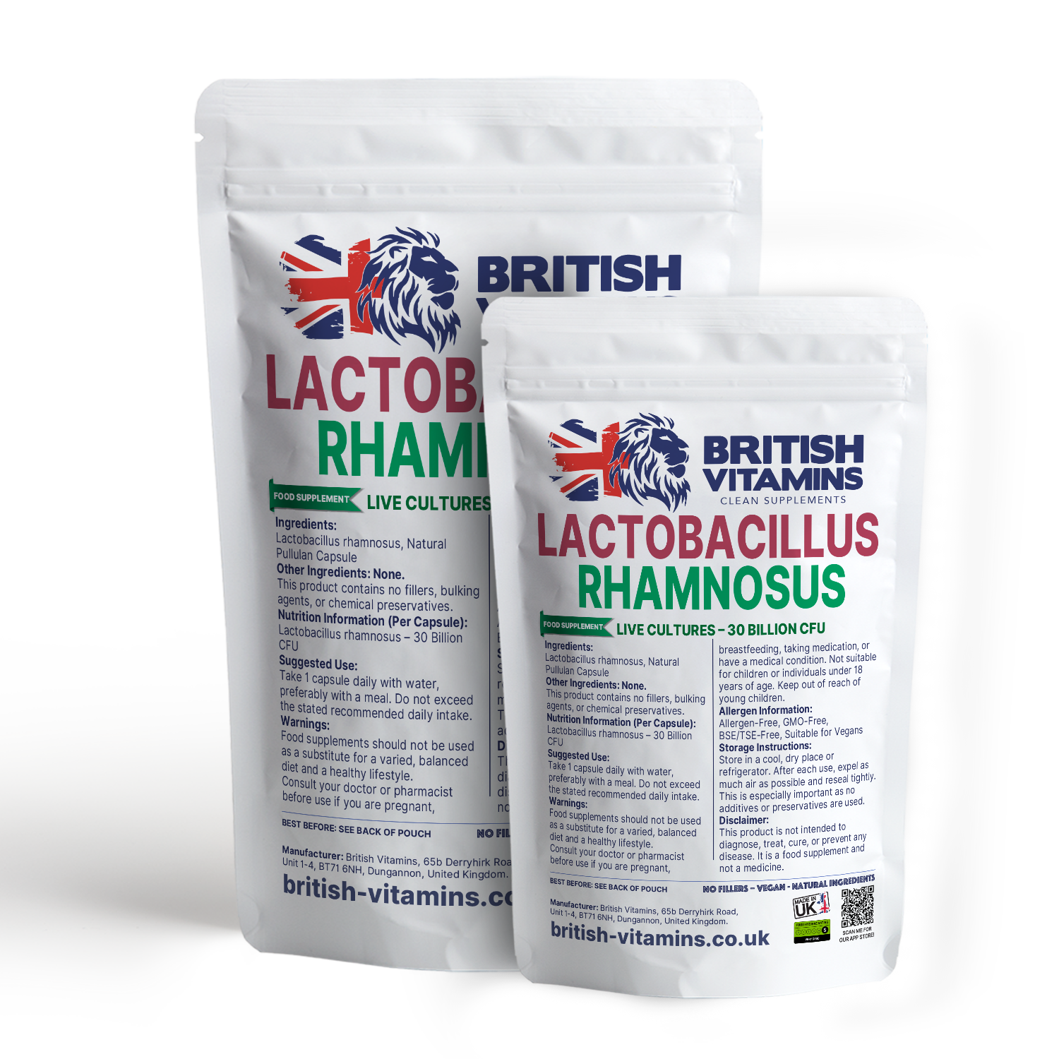 Lactobacillus Rhamnosus 30 Billion CFU live culture bacteria Health & Beauty:Vitamins & Lifestyle Supplements:Vitamins & Minerals British Vitamins