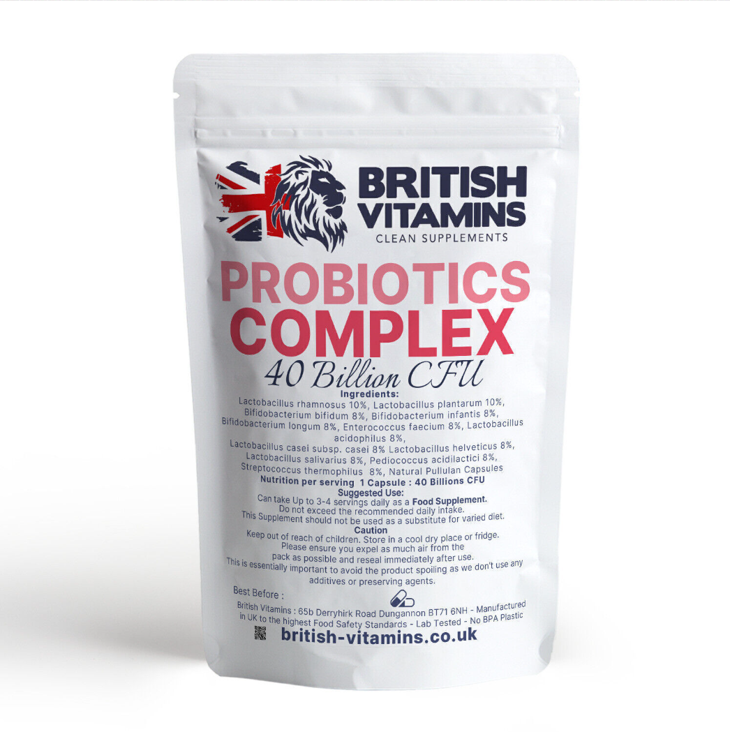 Live culture strain COMPLEX 40 Billion CFU/g Health & Beauty:Vitamins & Lifestyle Supplements:Vitamins & Minerals British Vitamins 30 Capsules