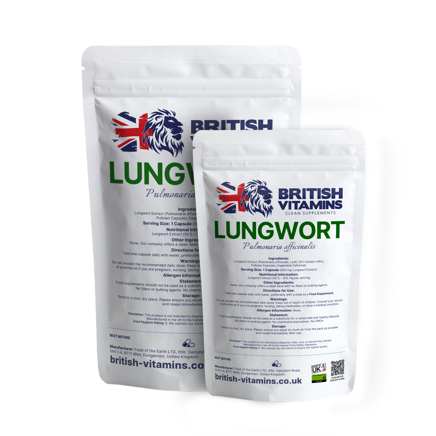 Lungwort extract capsules Health & Beauty:Vitamins & Lifestyle Supplements:Vitamins & Minerals British Vitamins