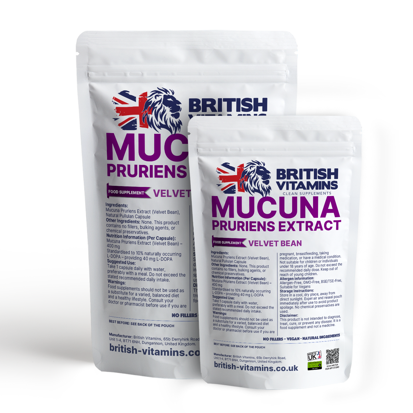 Mucuna Puriens Extract Capsules Health & Beauty:Vitamins & Lifestyle Supplements:Vitamins & Minerals British Vitamins