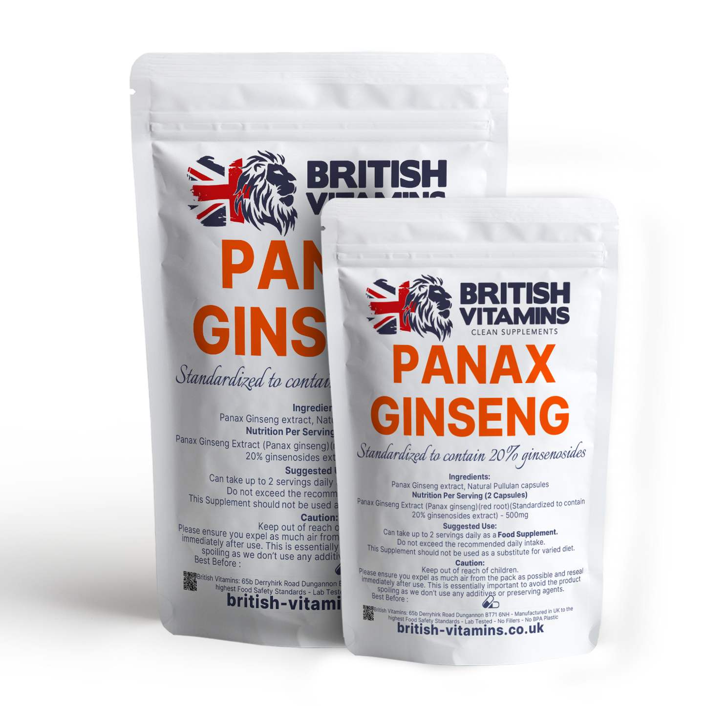 Panax Ginseng Extract 500mg Standardised to 20% Ginsenosides Health & Beauty:Vitamins & Lifestyle Supplements:Sports Supplements:Protein Shakes & Bodybuilding British Vitamins