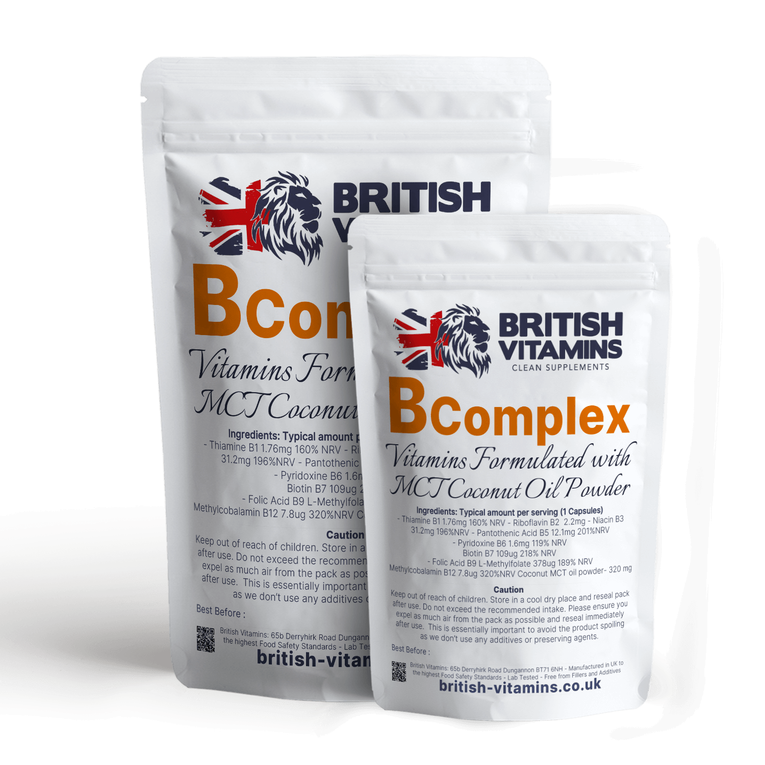 B Complex with MCT Oil – Supports Energy, Nervous System & Immunity – British Vitamins Food Supplement Health & Beauty:Vitamins & Lifestyle Supplements:Vitamins & Minerals British Vitamins 5 Capsules ( Sample )