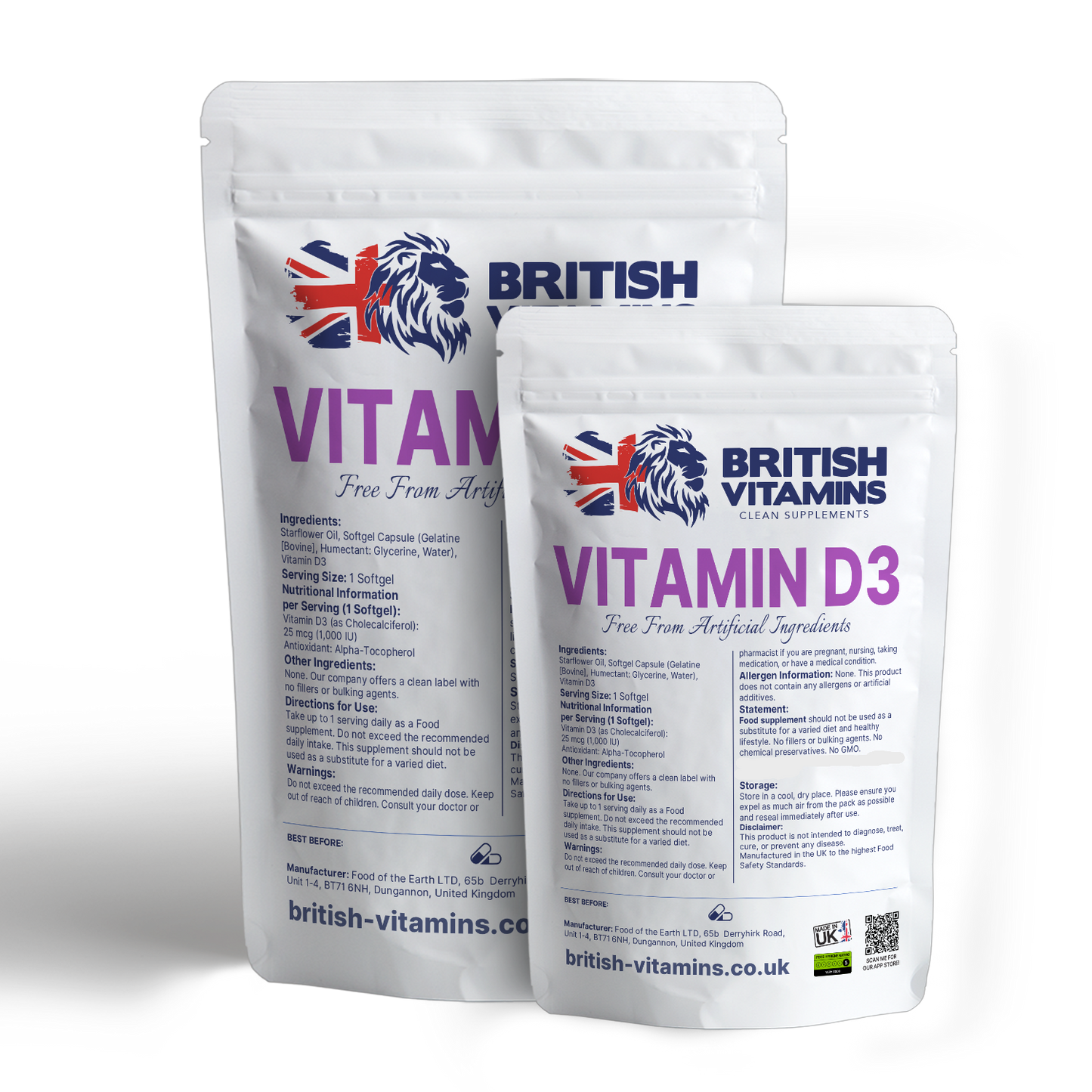 Vitamin D3 1000iu Softgels Buy 1 get 1 Free Food Supplement British Vitamins