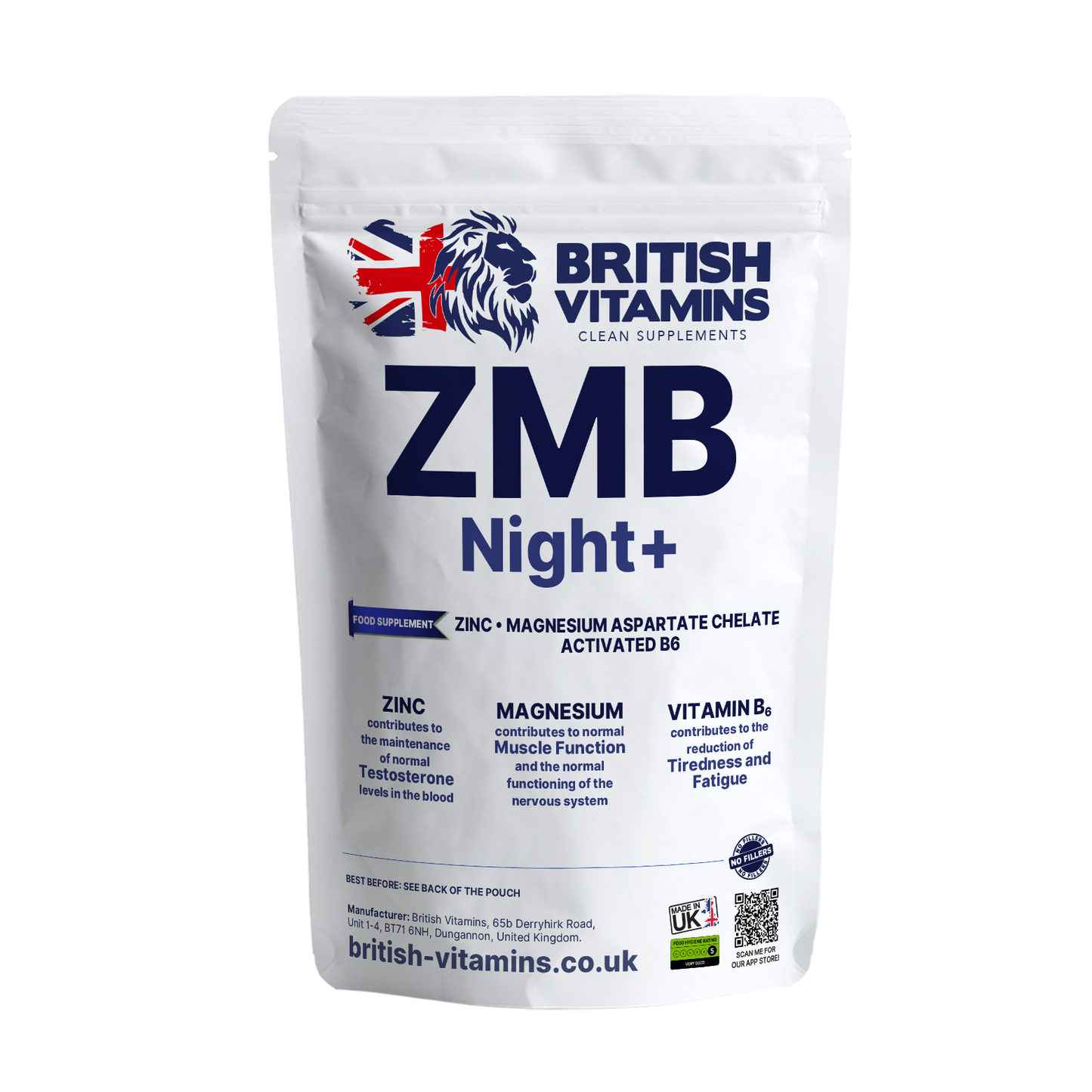 ZMB Night+ British Vitamins 90 Capsules
