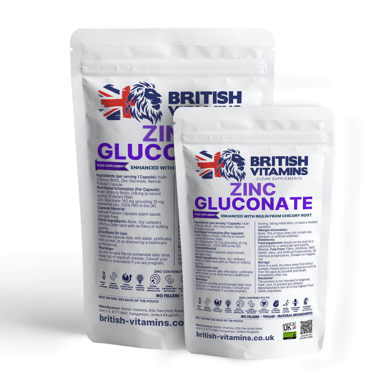 Zinc Gluconate – 25mg Elemental Zinc per Capsule/Zinc Gluconate 25mg Elemental Zinc – 200g Pure Powder – Vegan, No Fillers, Health & Beauty:Vitamins & Lifestyle Supplements:Vitamins & Minerals British Vitamins