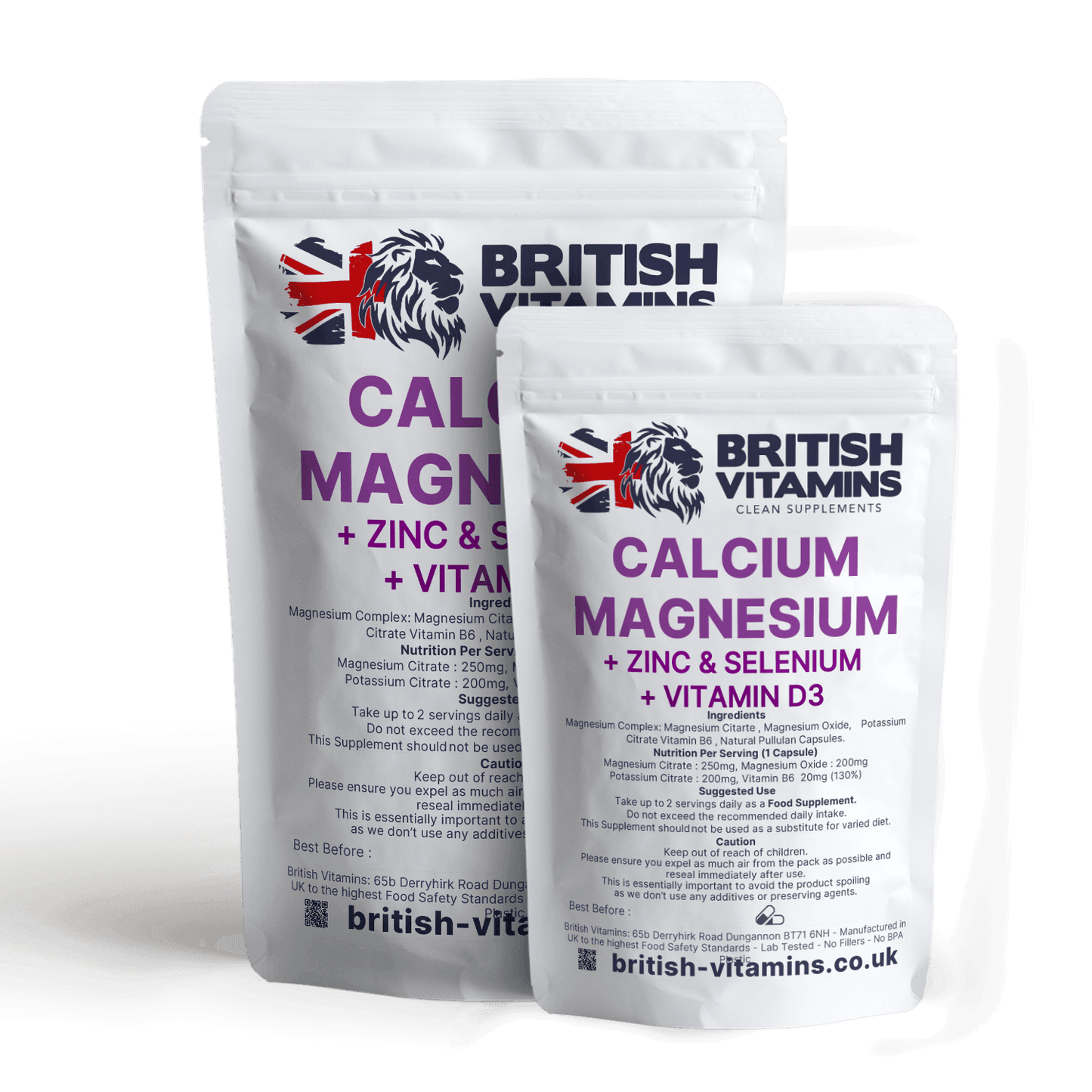 Calcium Magnesium Zinc & Vitamin D3 Selenium Supplement Health & Beauty:Vitamins & Lifestyle Supplements:Vitamins & Minerals British Vitamins