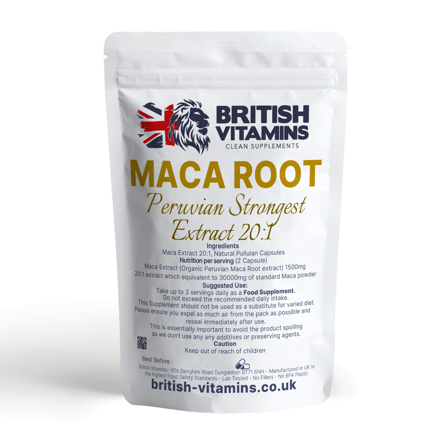 Maca Extract natural capsules Health & Beauty:Vitamins & Lifestyle Supplements:Vitamins & Minerals British Vitamins