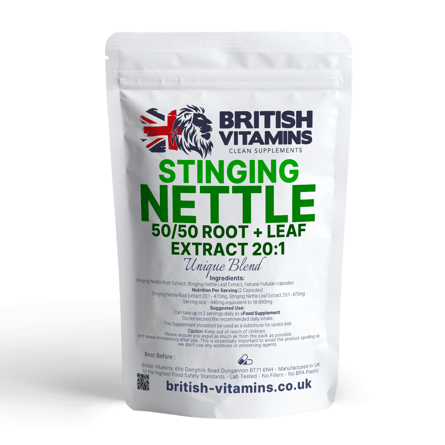 Stinging Nettle Leaf Health & Beauty:Vitamins & Lifestyle Supplements:Vitamins & Minerals British Vitamins