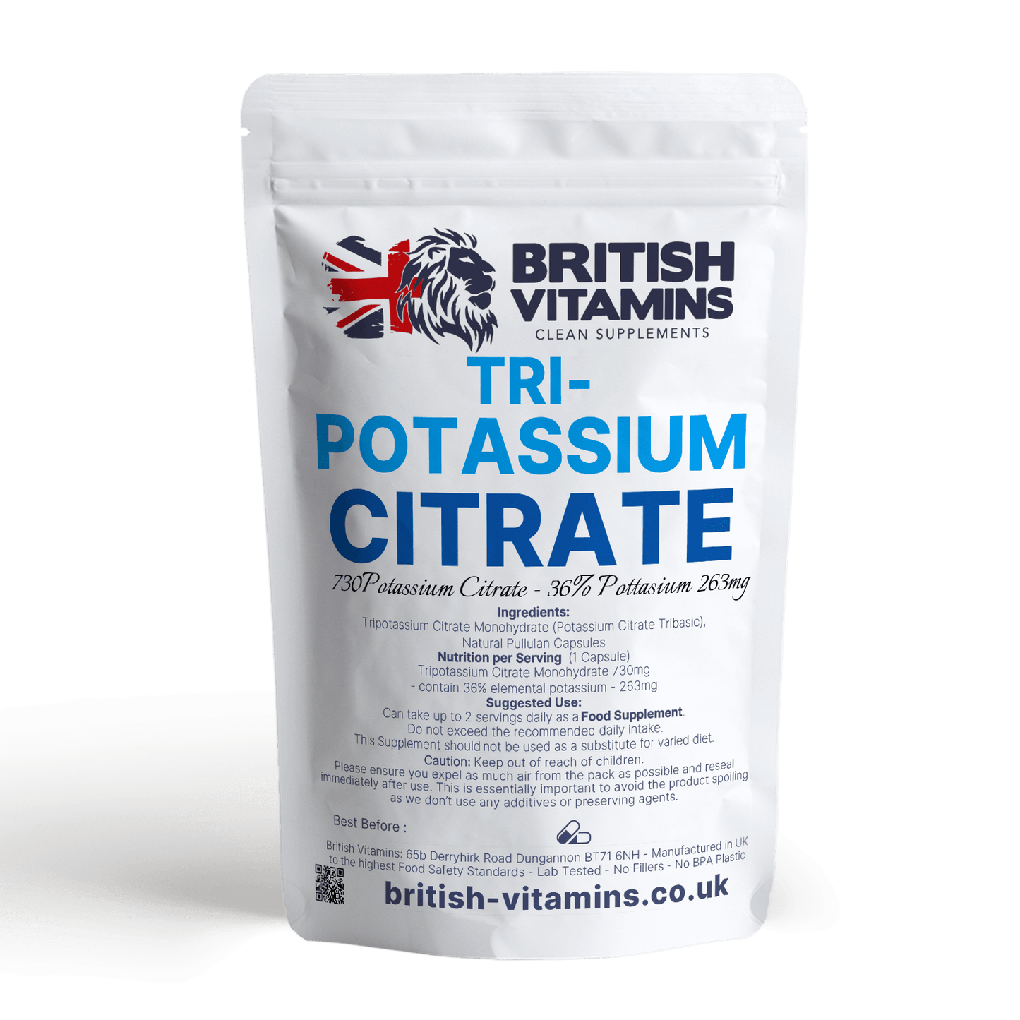 Potassium Citrate 730mg Health & Beauty:Vitamins & Lifestyle Supplements:Vitamins & Minerals British Vitamins