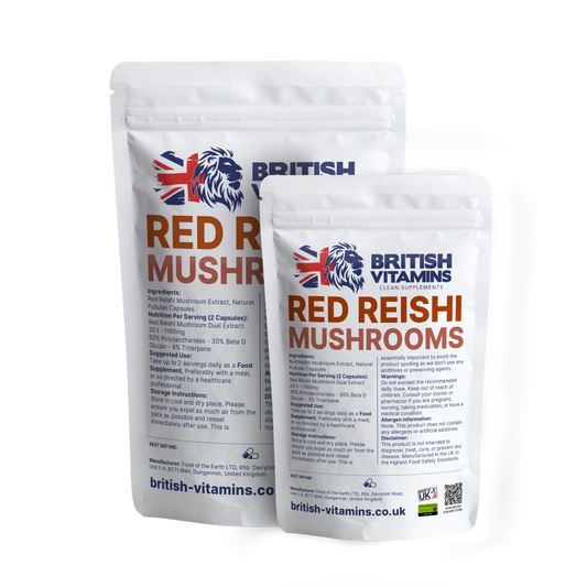 Red Reishi Mushrooms Health & Beauty:Vitamins & Lifestyle Supplements:Vitamins & Minerals British Vitamins