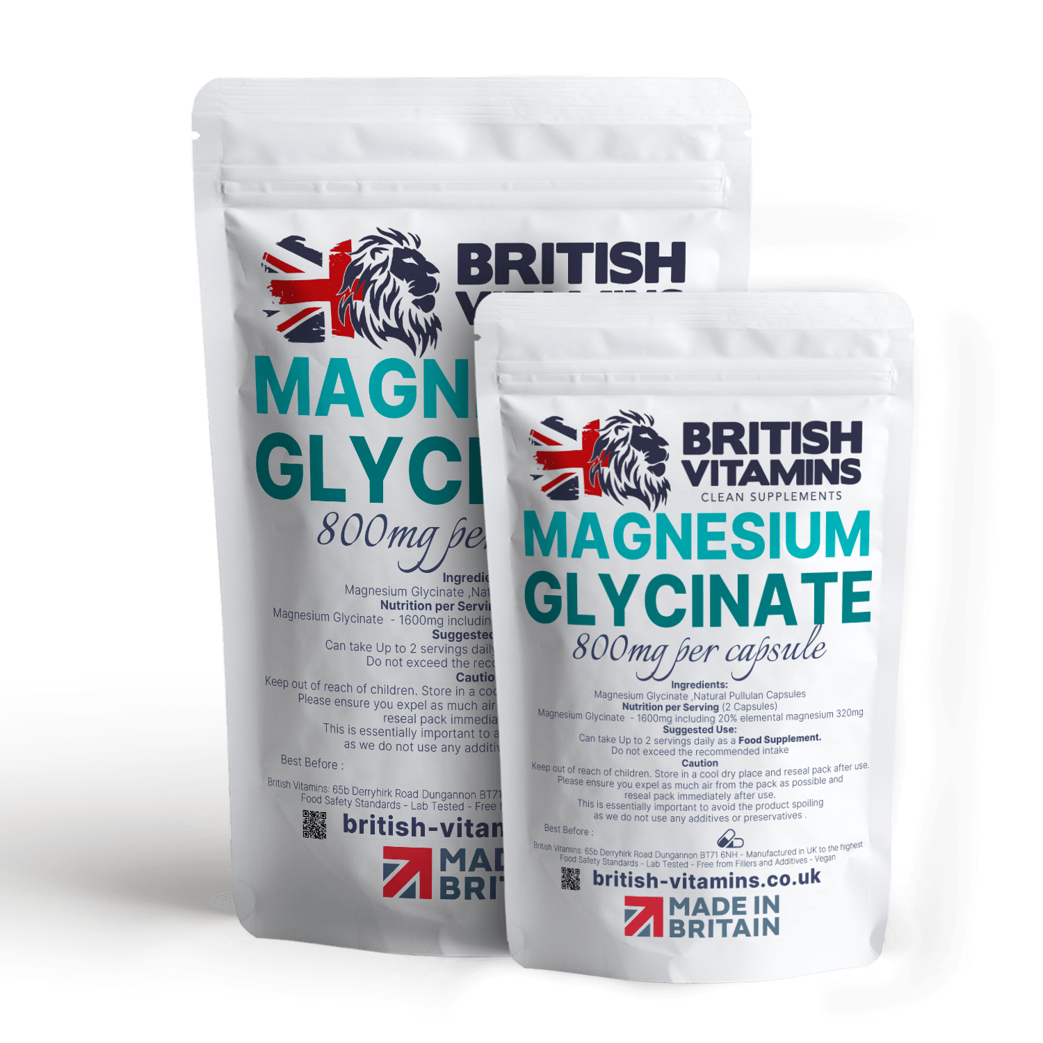 Magnesium Glycinate contains 20 elemental magnesium