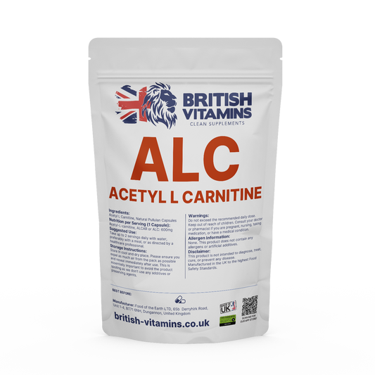 Acetyl L-Carnitine ALC (ALCAR) Health & Beauty:Vitamins & Lifestyle Supplements:Sports Supplements:Protein Shakes & Bodybuilding British Vitamins 5 Capsules ( Sample )