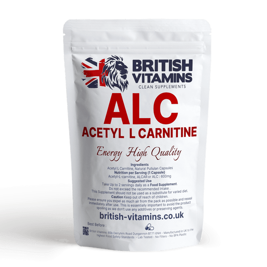 Acetyl L Carnitine ALC ( ALCAR ) Health & Beauty:Vitamins & Lifestyle Supplements:Sports Supplements:Protein Shakes & Bodybuilding British Vitamins 5 Capsules ( Sample )  