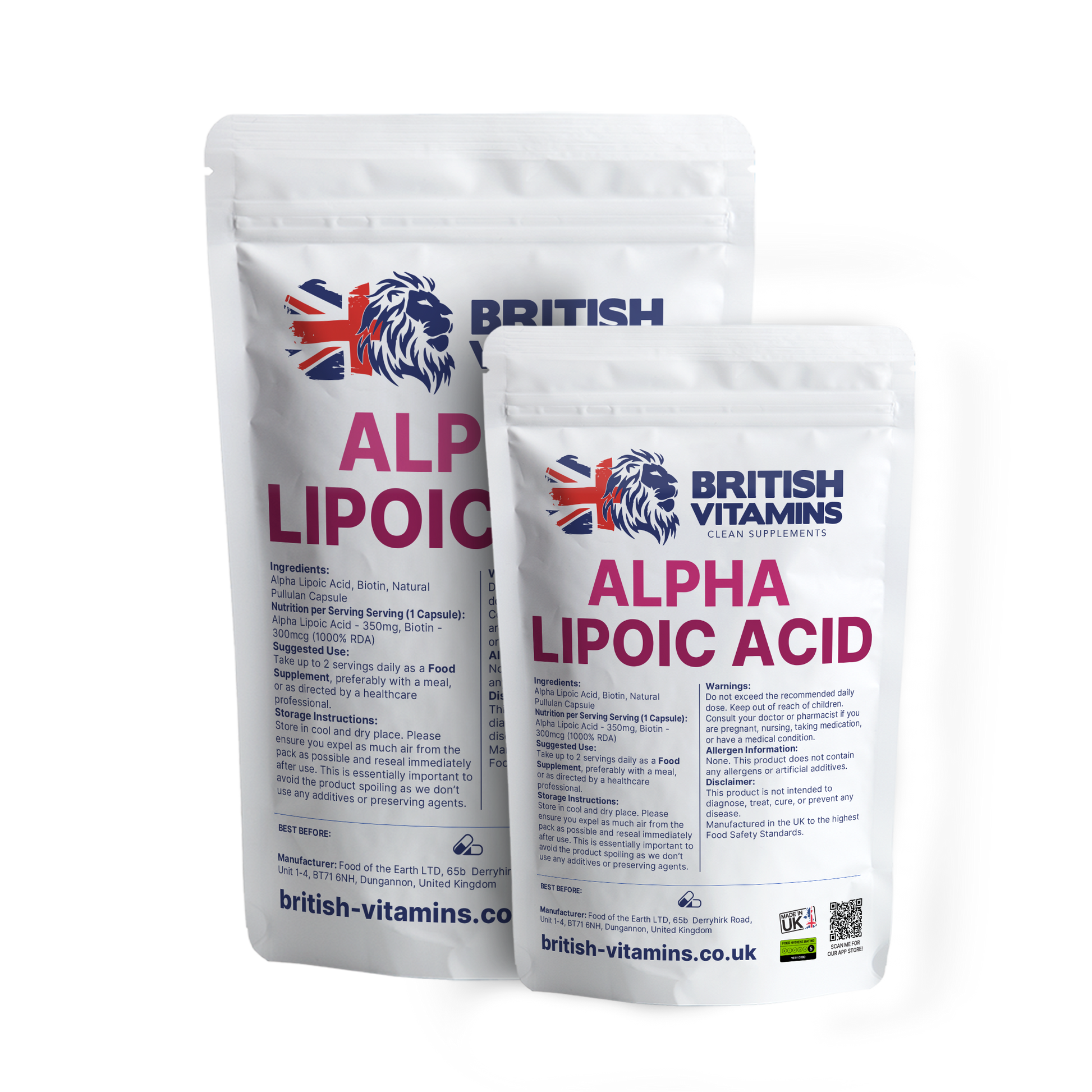 Alpha Lipoic ALA with Biotin Health & Beauty:Vitamins & Lifestyle Supplements:Sports Supplements:Protein Shakes & Bodybuilding British Vitamins