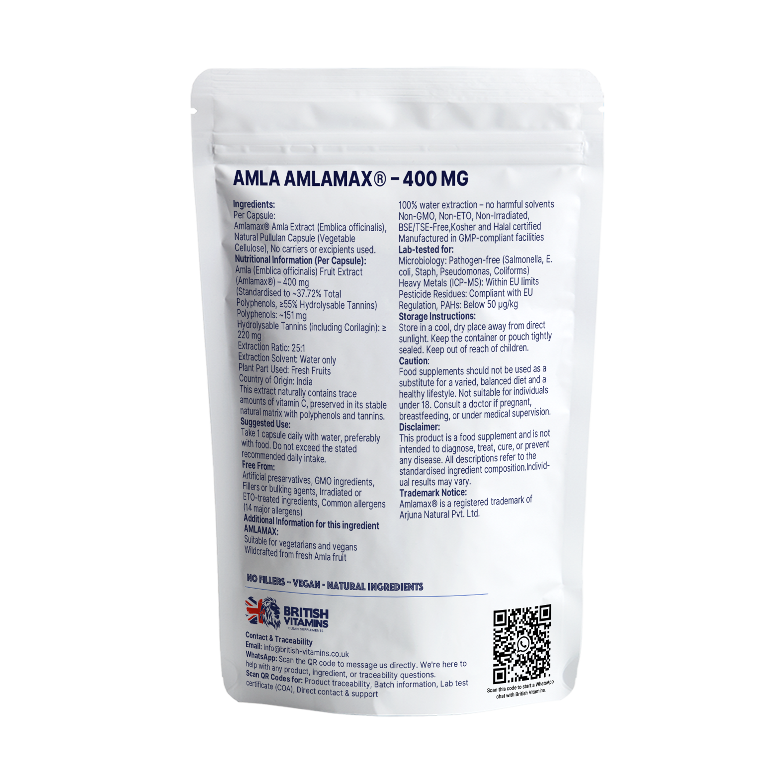 AMLA Amlamax® – 400 mg British Vitamins