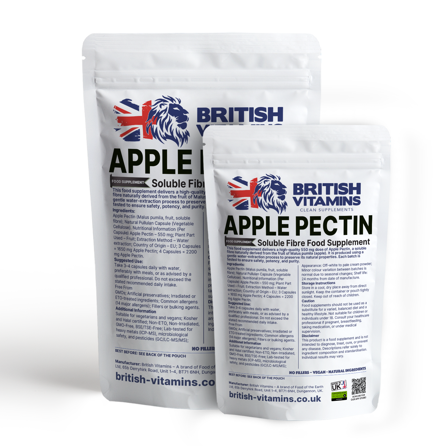 Apple Pectin+ British Vitamins