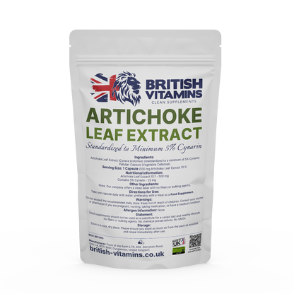 Artichoke Leaf Extract 500mg Health & Beauty:Vitamins & Lifestyle Supplements:Vitamins & Minerals British Vitamins 5 Capsules (Sample)  