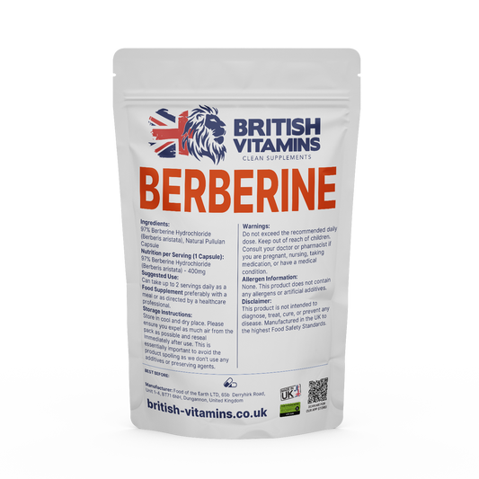 Berberine Berberis capsules 400mg 40:1 Health & Beauty:Vitamins & Lifestyle Supplements:Vitamins & Minerals British Vitamins 5 Capsules ( Sample )