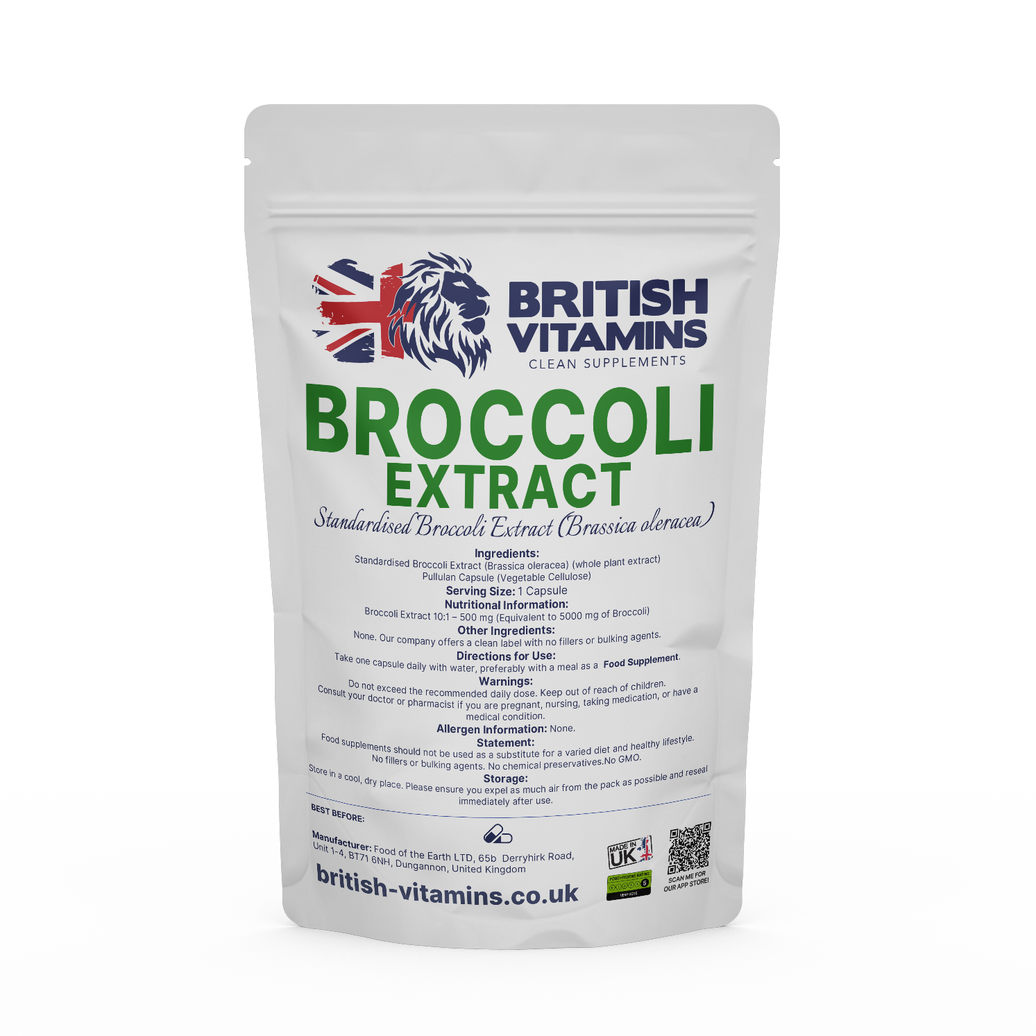 Broccoli Extract  British Vitamins 5 capsules (sample)  