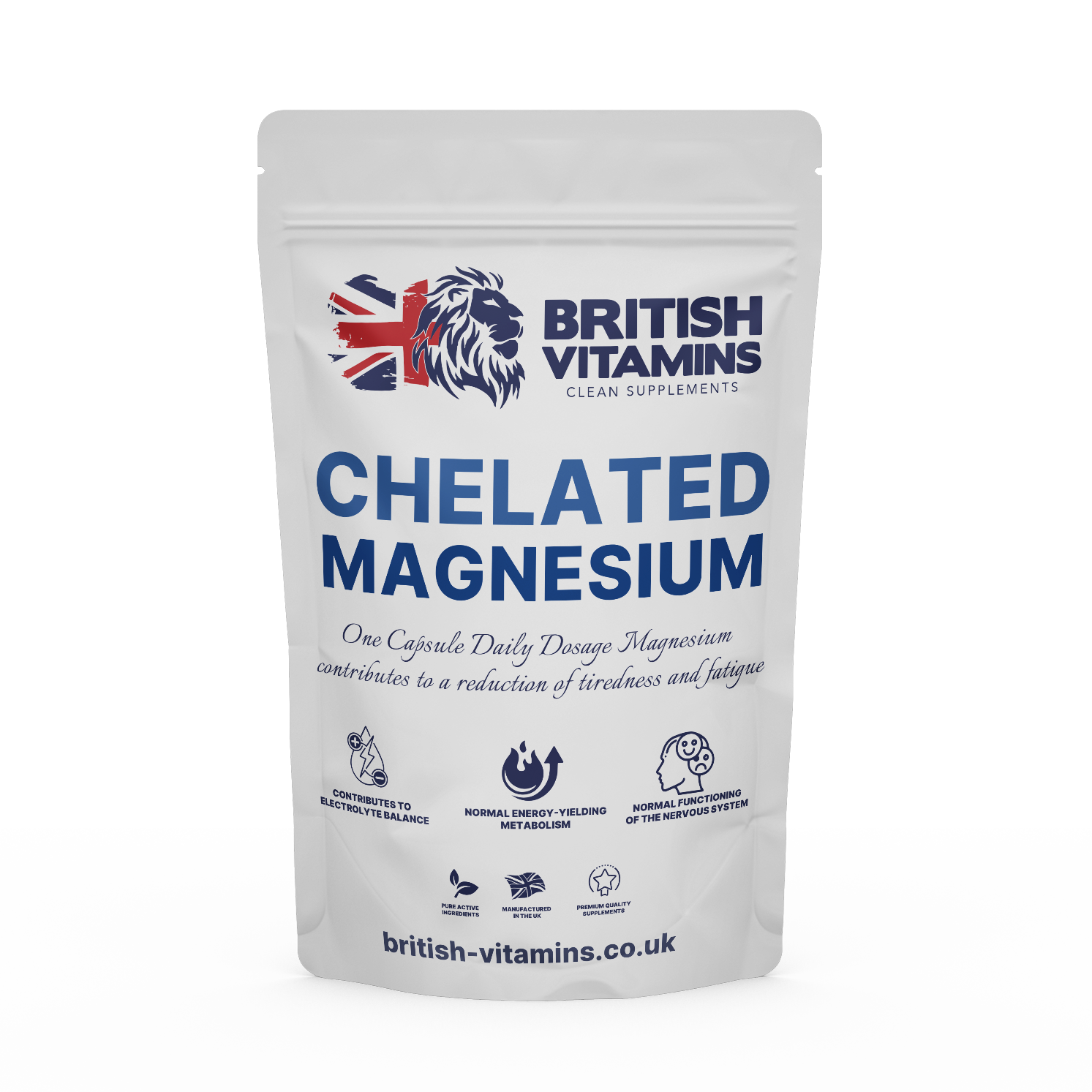 Chelated Magnesium Health & Beauty:Vitamins & Lifestyle Supplements:Sports Supplements:Protein Shakes & Bodybuilding British Vitamins 5 Capsules ( Sample )  