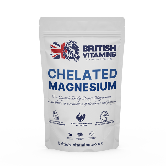 Chelated Magnesium Health & Beauty:Vitamins & Lifestyle Supplements:Sports Supplements:Protein Shakes & Bodybuilding British Vitamins 5 Capsules ( Sample )  