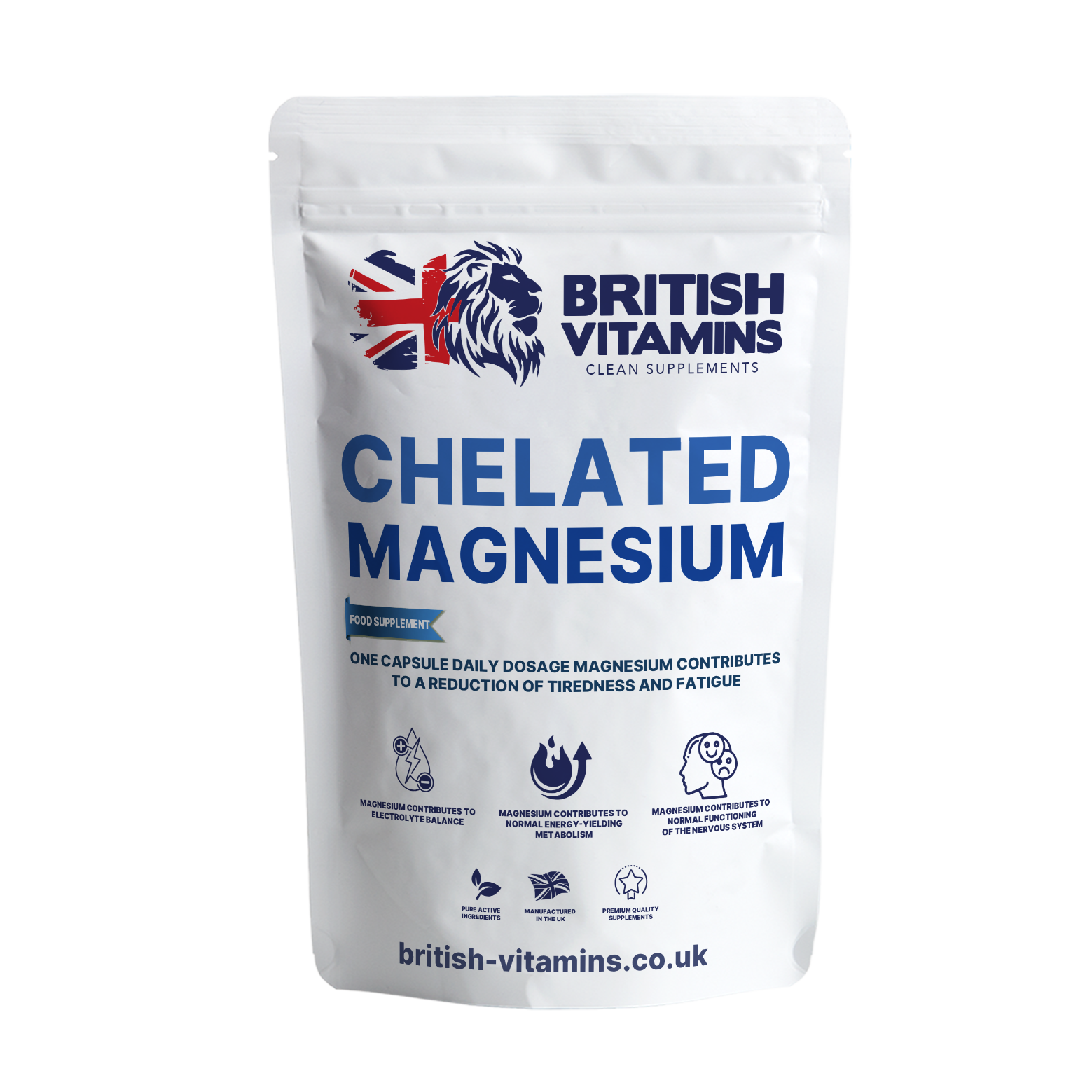 Chelated Magnesium Health & Beauty:Vitamins & Lifestyle Supplements:Sports Supplements:Protein Shakes & Bodybuilding British Vitamins