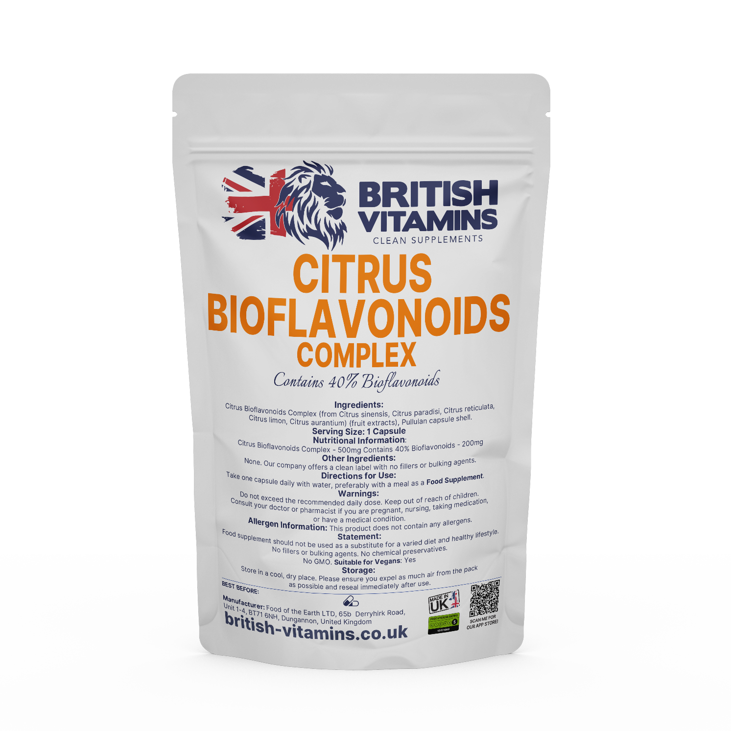 Citrus Bioflavonoids Complex Health & Beauty:Vitamins & Lifestyle Supplements:Vitamins & Minerals British Vitamins   