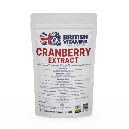 Cranberry Extract Health & Beauty:Vitamins & Lifestyle Supplements:Vitamins & Minerals British Vitamins 5 Capsules (Sample)  