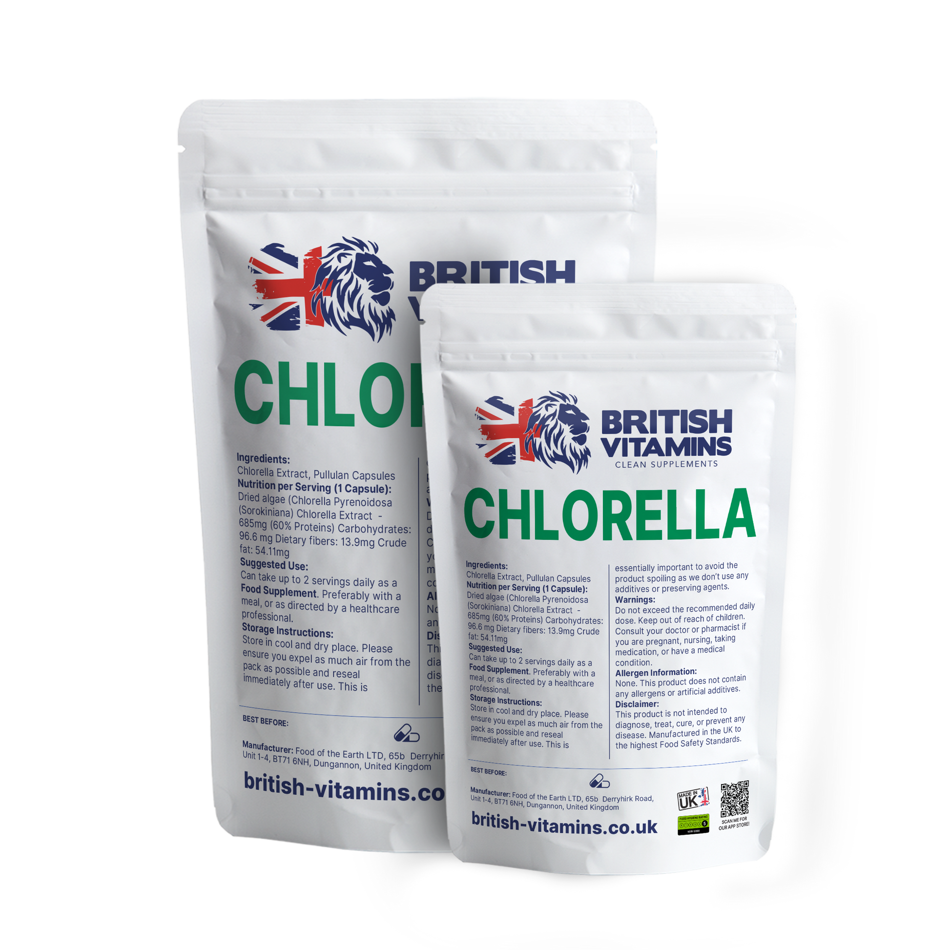 Chlorella Antibody 60% protein Health & Beauty:Vitamins & Lifestyle Supplements:Vitamins & Minerals British Vitamins