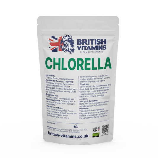 Chlorella Antibody 60% protein Health & Beauty:Vitamins & Lifestyle Supplements:Vitamins & Minerals British Vitamins 30 Capsules ( 1 Month )