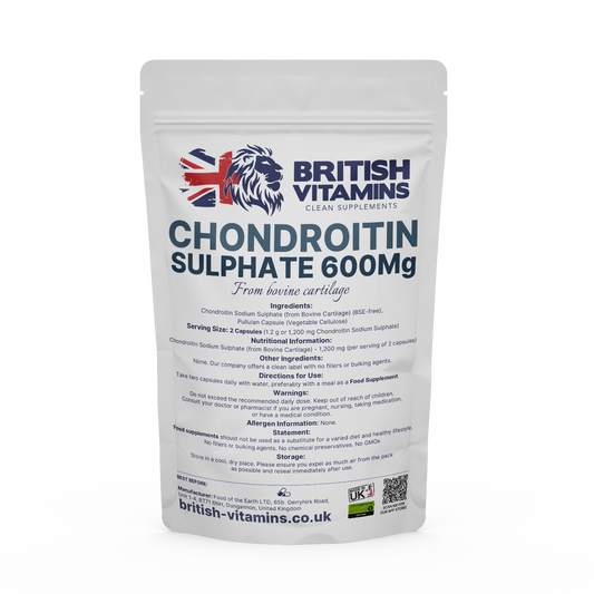 Chondroitin Sodium Sulfate 600MG Health & Beauty:Vitamins & Lifestyle Supplements:Vitamins & Minerals British Vitamins 5 Capsules ( Sample )  