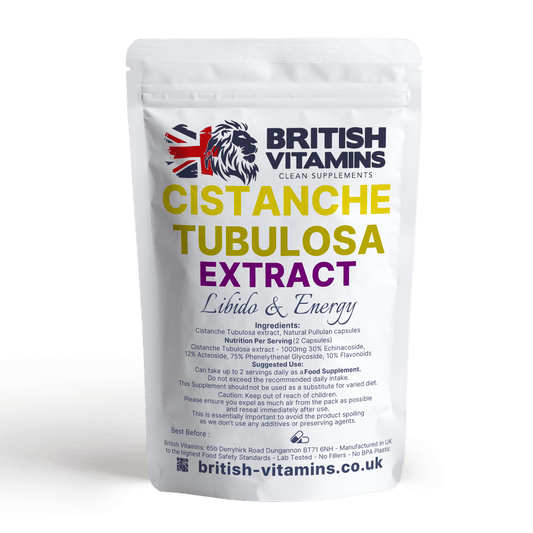 Cistanche Tubulosa Extract 30%Echinacoside Health & Beauty:Vitamins & Lifestyle Supplements:Sports Supplements:Protein Shakes & Bodybuilding British Vitamins 60 Capsules  