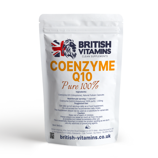 Co Enzyme Q10 Ubiquinone - 100% Purity Health & Beauty:Vitamins & Lifestyle Supplements:Vitamins & Minerals British Vitamins 60 Capsules  