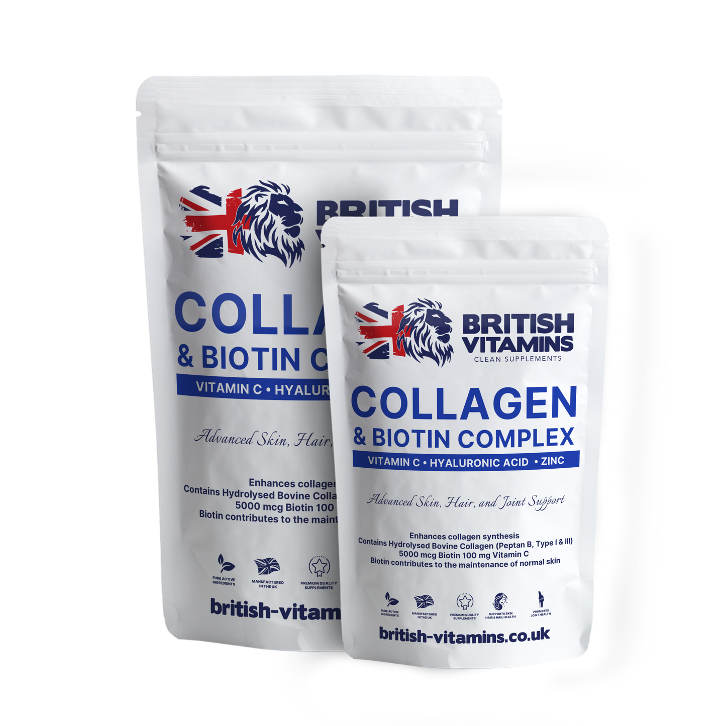 Collagen & Biotin Complex, Biotin, Vitamin C,Hyaluronic Acid, Zinc Health & Beauty:Vitamins & Lifestyle Supplements:Vitamins & Minerals British Vitamins   