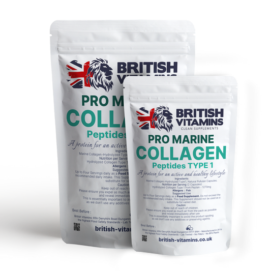 Collagen Type 1 Marine Hydrolysed 96% Proteins DA2000 Health & Beauty:Vitamins & Lifestyle Supplements:Vitamins & Minerals British Vitamins 5 Capsules ( Sample )