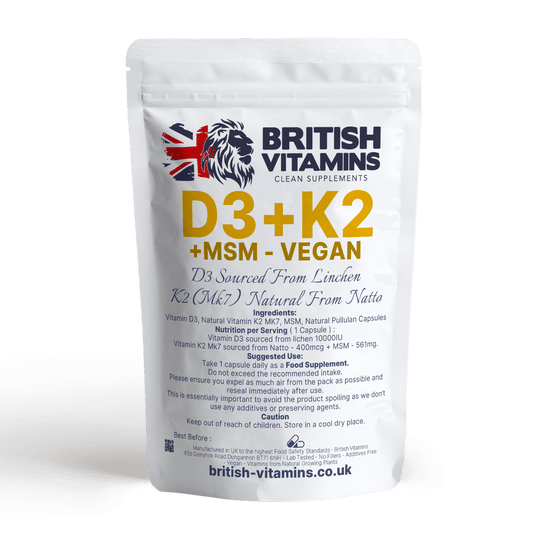 D3 K2 MK-7 from Natto , MSM D3 - 10 000IU Health & Beauty:Vitamins & Lifestyle Supplements:Vitamins & Minerals British Vitamins   