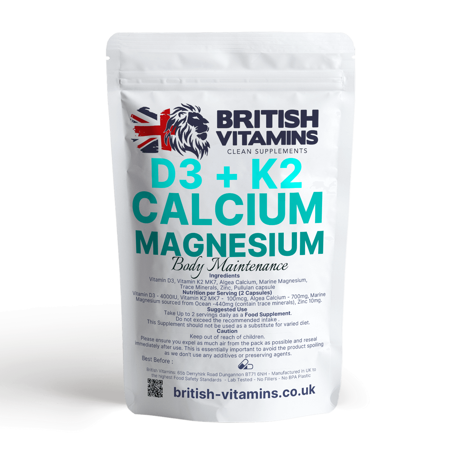 D3 K2 Vitamin Complex with Essential Minerals Health & Beauty:Vitamins & Lifestyle Supplements:Sports Supplements:Protein Shakes & Bodybuilding British Vitamins   