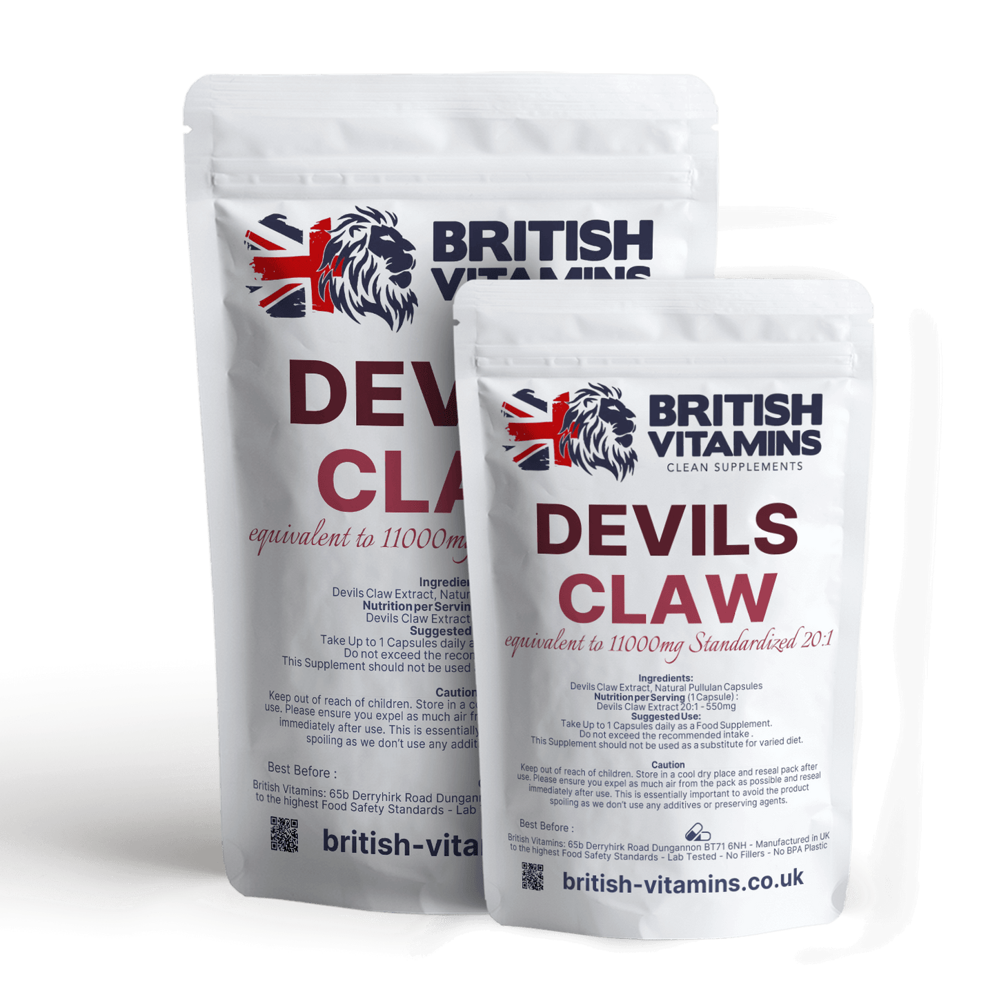 Devils Claw Extract 20:1 11000mg Extract Health & Beauty:Vitamins & Lifestyle Supplements:Vitamins & Minerals British Vitamins 5 Capsules ( Sample )  