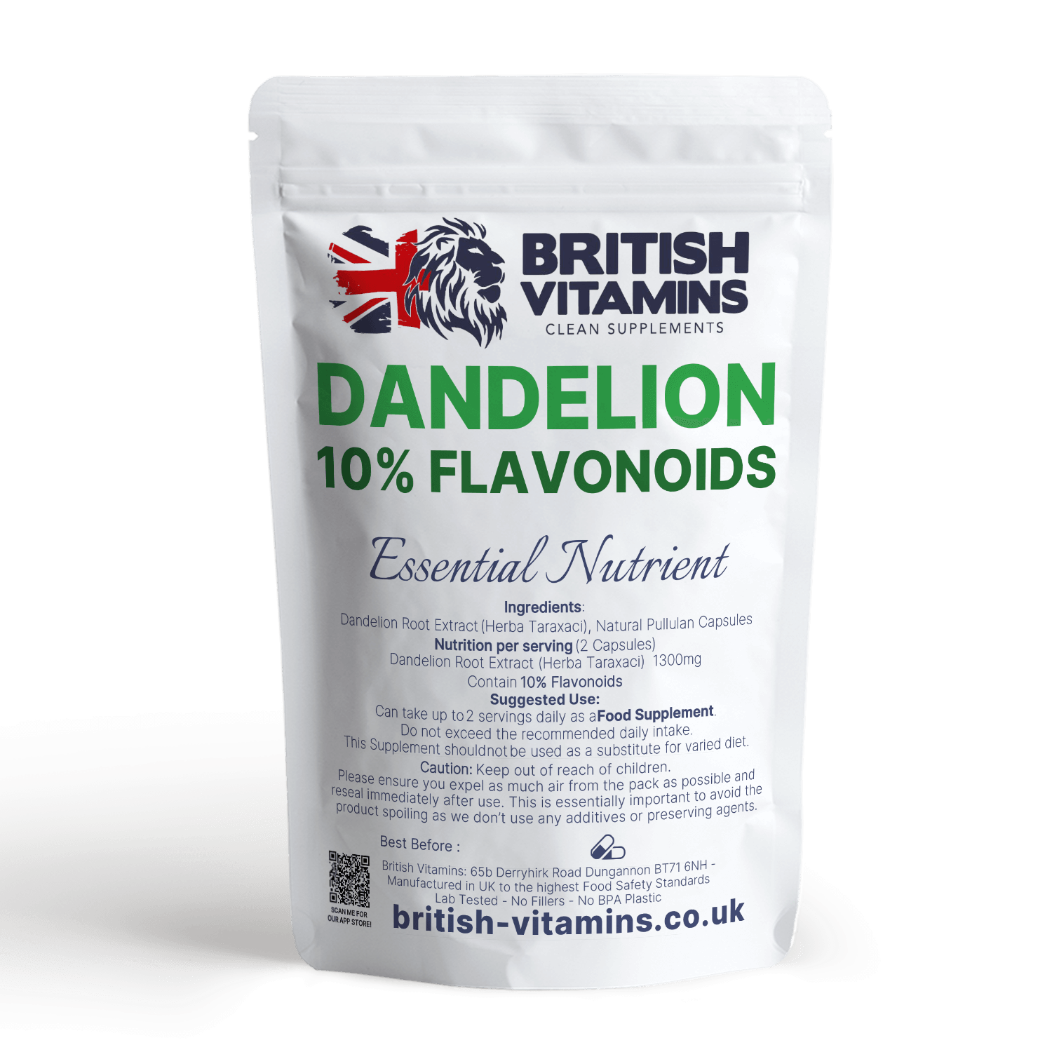 Dandelion Root Extract 650mg Health & Beauty:Vitamins & Lifestyle Supplements:Vitamins & Minerals British Vitamins 5 Capsules ( Sample )  