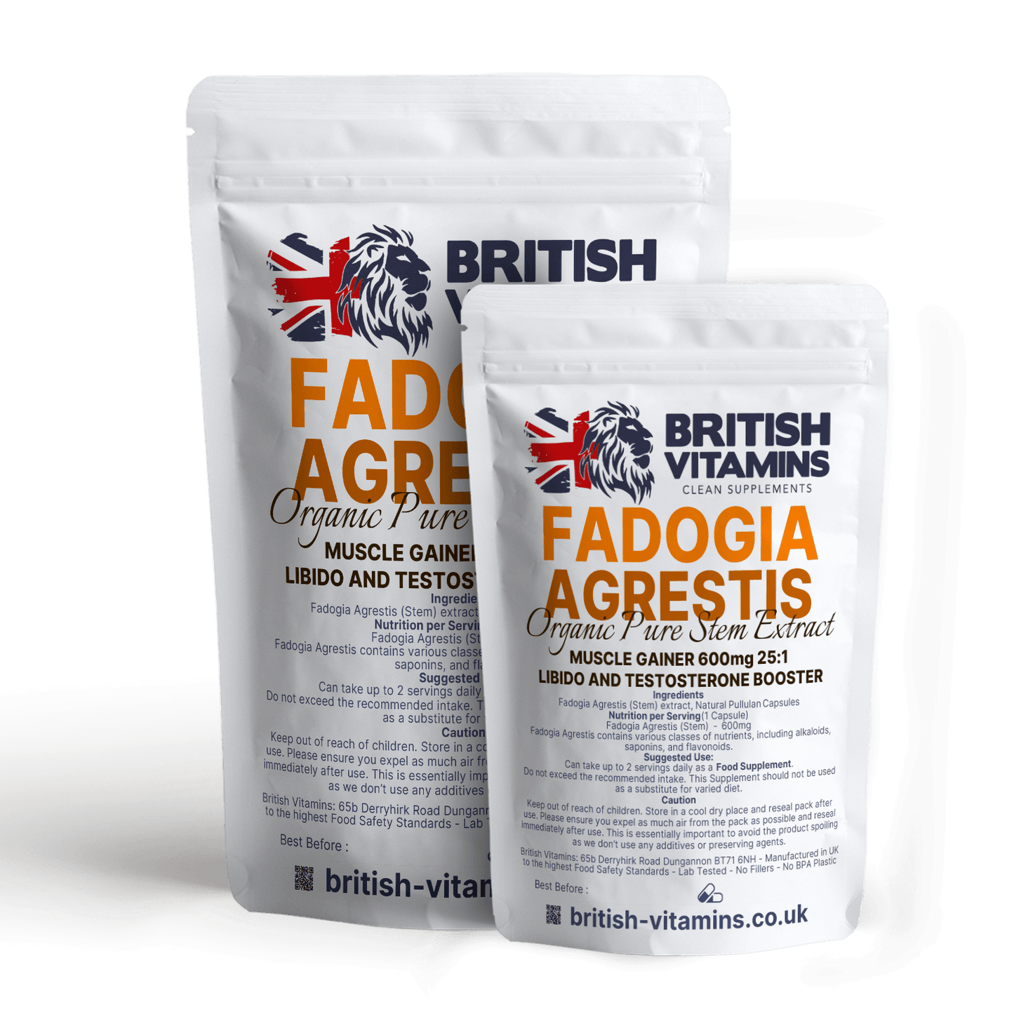 Fadogia Agrestis Extract Health & Beauty:Vitamins & Lifestyle Supplements:Sports Supplements:Protein Shakes & Bodybuilding British Vitamins 5 capsules  