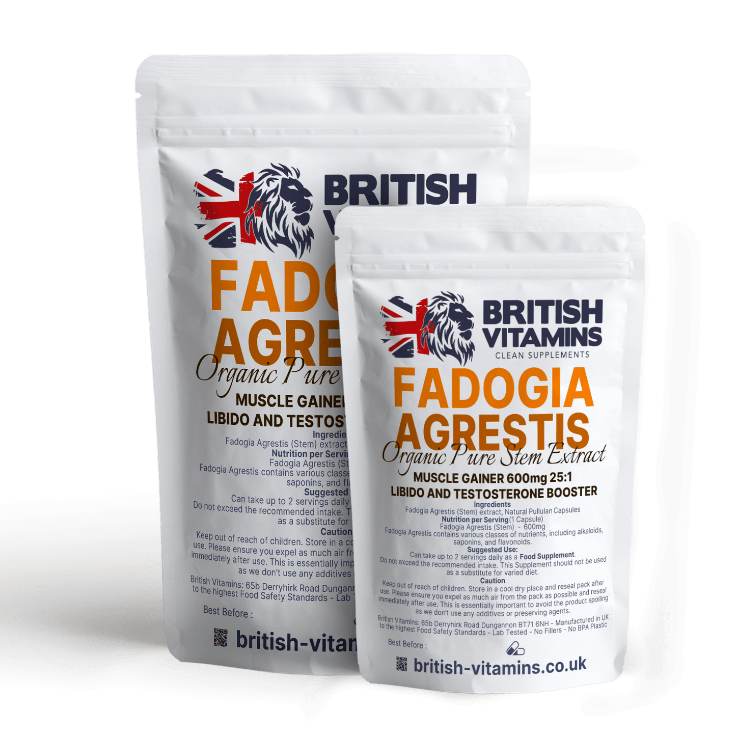 Fadogia Agrestis Extract Health & Beauty:Vitamins & Lifestyle Supplements:Sports Supplements:Protein Shakes & Bodybuilding British Vitamins 5 capsules  